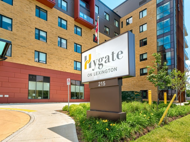 Hygate Exterior with Sign